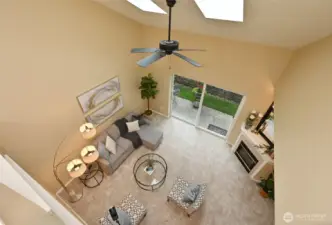 A view from above.  Look at the height of the ceilings!