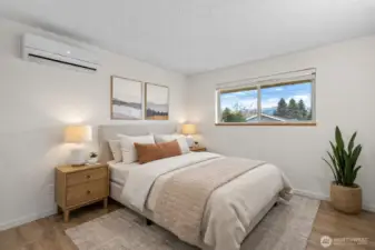 Virtually Staged 2nd bedroom