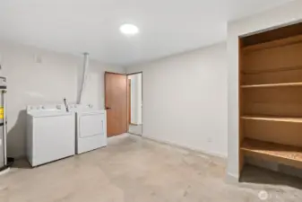 Laundry on lower level