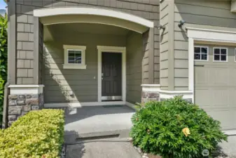 Covered front porch.
