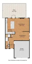 First level floor plan.