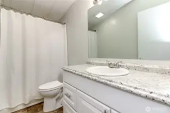 Shared full bathroom