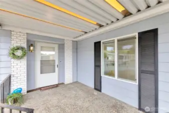 Covered front porch.