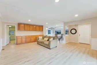 Another view of the living space with great storage capacity for all your things.