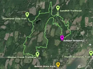 Nearby trails