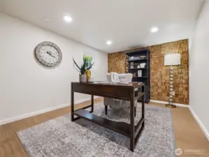 Trendy office with focus walls