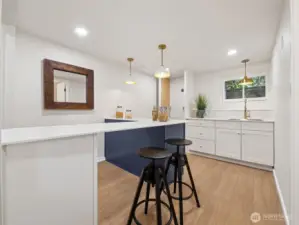 Downstairs kitchen or laundry. Your choice!