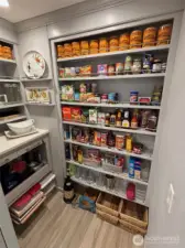 Walk in pantry.