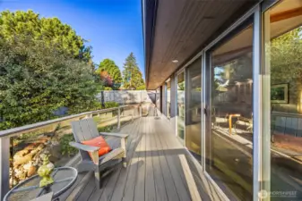 Great deck space to enjoy the summer evenings.