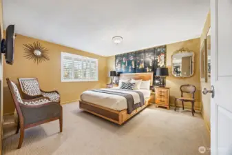 Primary bedroom is the perfect size.