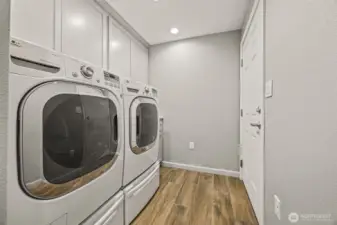 Large laundry room off the garage.