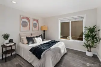 Second bedroom with plenty of closet space.