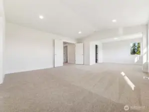 Massive primary suite with sitting area