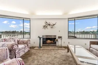 Living room gives way to sweeping lake views