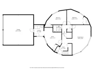Down stairs floor plan
