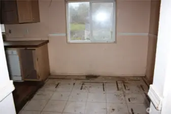 Eating space in kitchen
