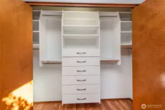 Primary Organized Closet