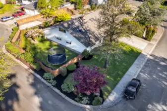 Corner lot with beautiful garden and additional RV parking at the back