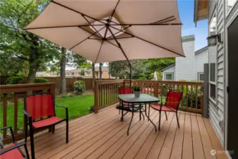 Enjoy the durable and easy care composite deck!