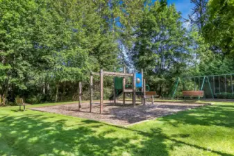 Private community park, provides a space relax or play and converse with neighbors