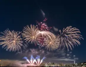 Firework Show on Lake Union