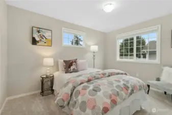 4th of the 4 upper-level bedrooms, all with new carpet and paint.