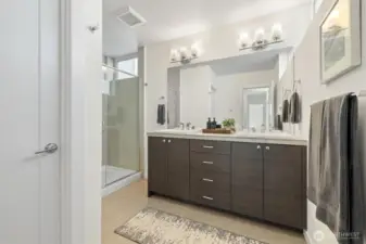 Lavish primary bathroom