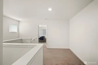 from the primary bedroom looking at bedroom 2