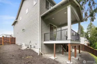 side of the home showing lots of space for gardening