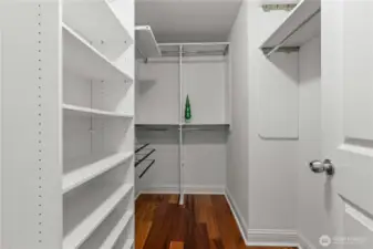 Primary walk in closet