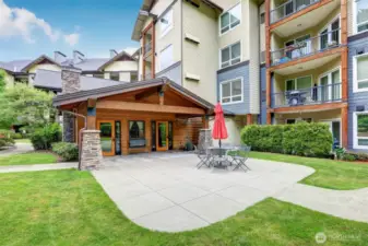 Patio off of clubhouse