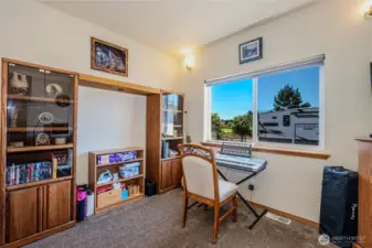 Bedroom 2 currently serves as hobby room or office.