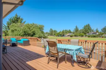 Just imagine family & friends gathering together on the huge back deck!