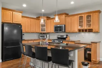 Kitchen with island