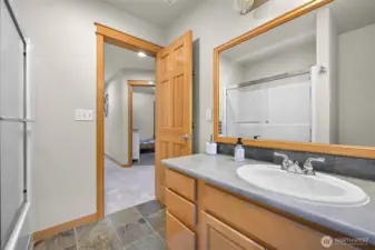 Full bathroom on upper floor