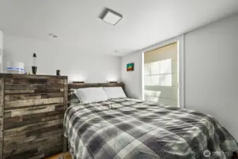 Basement unit bedroom.