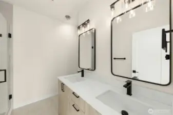 Double Vanity off the primary bedroom