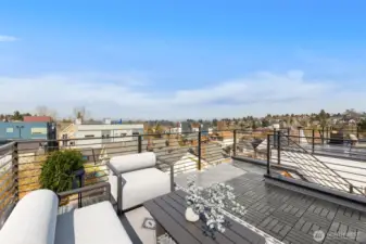 Expansive rooftop deck with panoramic views—your private residential oasis