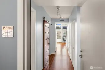 The light within the home draws you in, so inviting!