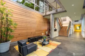 Lobby entrance with concierge