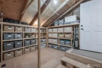 Virtually staged to show the potential of this extra storage space!