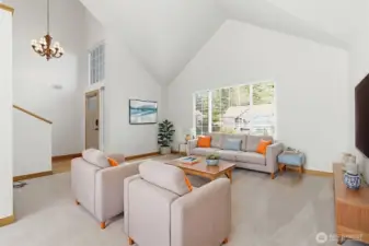 Living Room - Virtually staged.