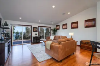 Perfect for entertaining, main living area has access to oversized deck space