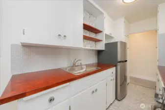Plenty of cabinets in newly remodeled kitchen