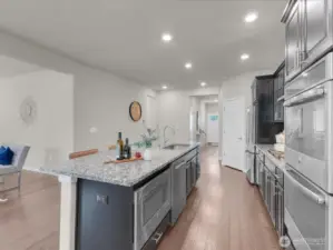 last spacious kitchen area