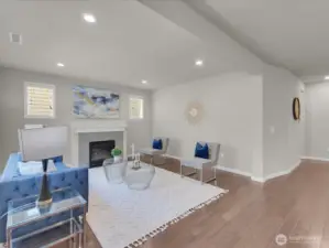 Great Room with gas fireplace