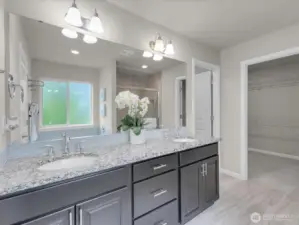 Master bath with walkin closet