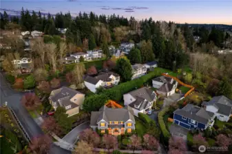 House is situated on the lot for maximum privacy.