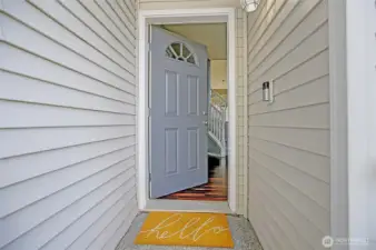 Front entry.