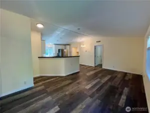 Entry into Living Room with open layout